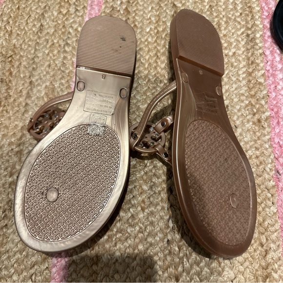 Tory Burch Mini Miller Thong Jelly Rose Gold 8 - Picture 3 of 3
